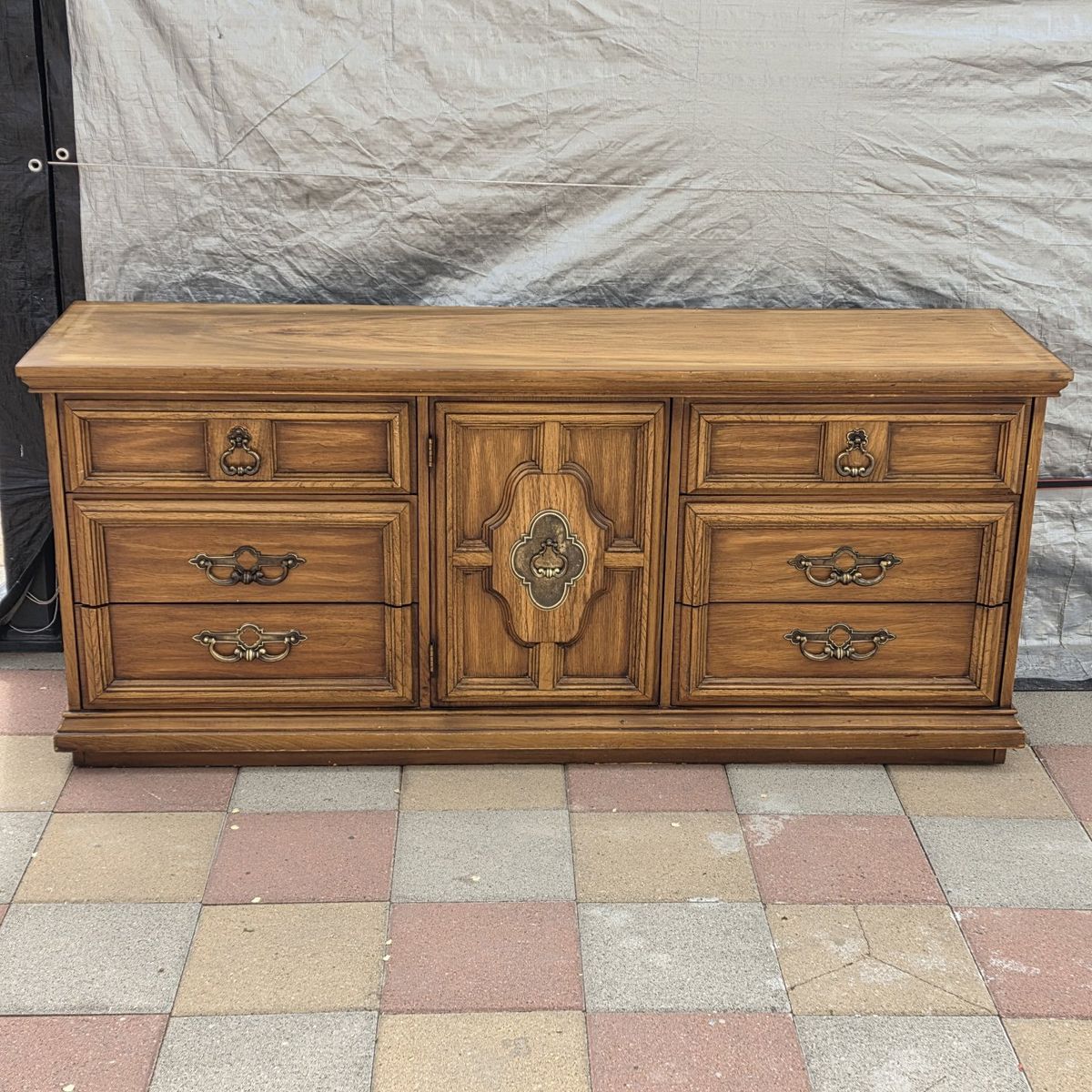 Vintage 9 Drawer Dresser