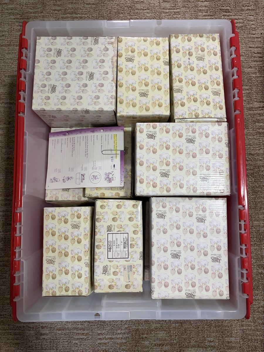 Vintage Precious Moments Figurine Lot – 1983–1986 Enesco Pieces, Boxed