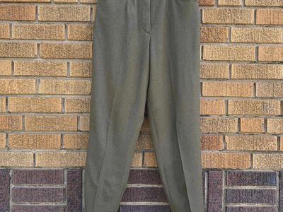 Vintage HABSBURG KLEIDER Eleonore Wool Pants - Womens US 12 - Olive Green