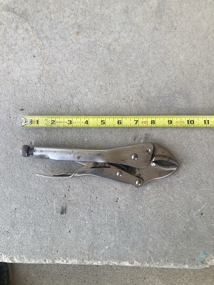 Vintage Vise-Grip 10R 10-Inch Curved Jaw Locking Pliers