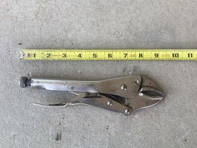 Vintage Vise-Grip 10R 10-Inch Curved Jaw Locking Pliers