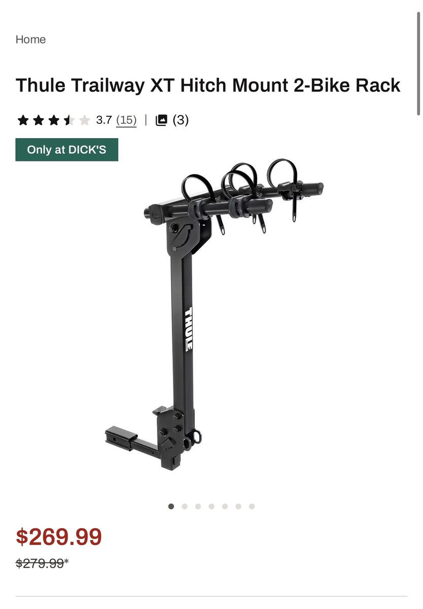 Thule Trailway XT Hitch Mount 2-Bike Rack
