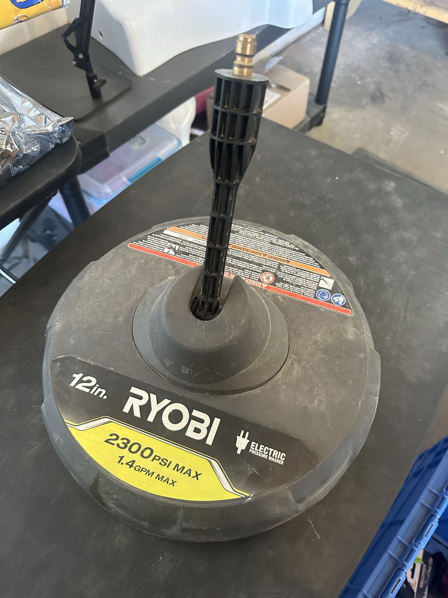 RYOBI 12 in. 2,300 PSI Electric Pressure Washers Surface Cleaner Attachment