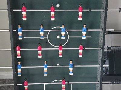 OBO-Tabletop Foosball Game - Compact Soccer Table, Score Keepers - Used, Good Condition