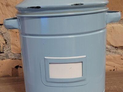 Metal Blue Canister