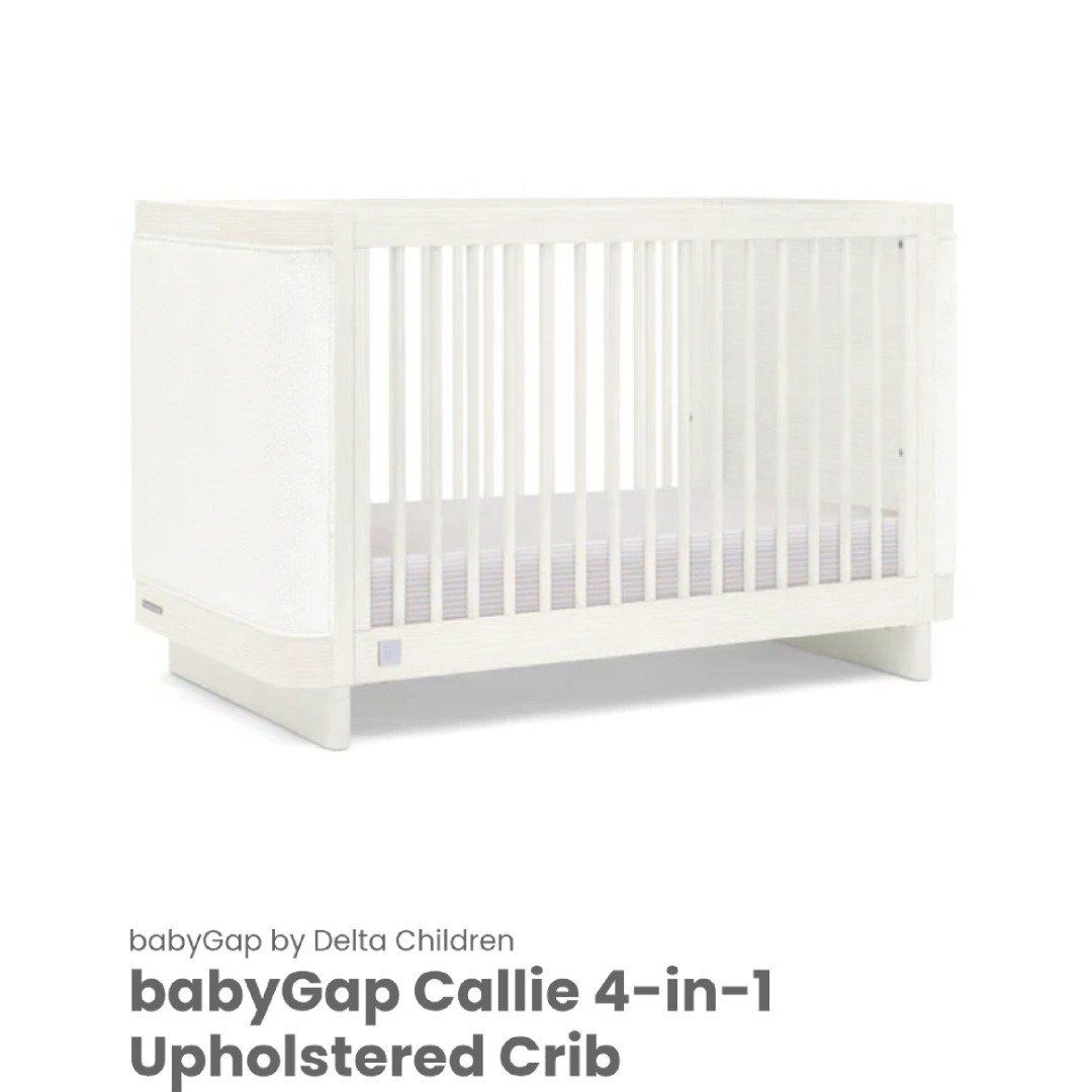 NEW- Baby Gap Callie 4-in-1 Upholstered Crib