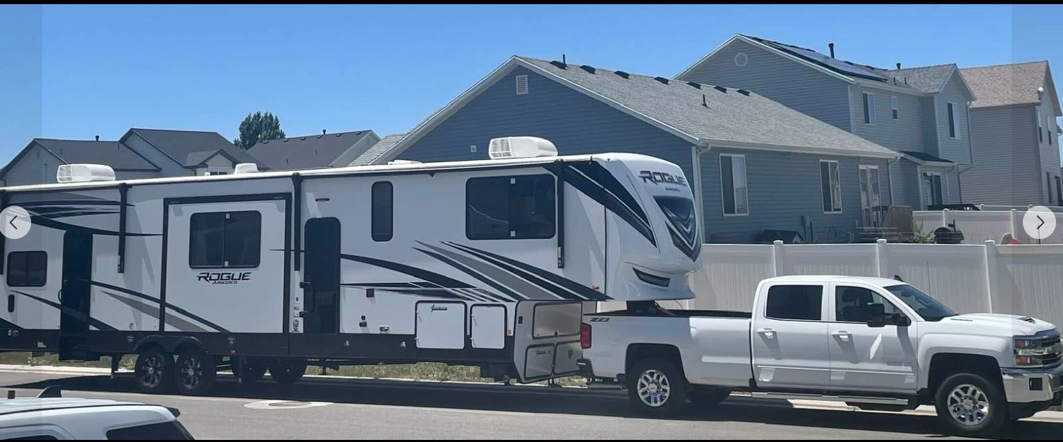 Used 2021 Forest River RV Vengeance Rogue Armored VGF351G2 Toy Hauler Fifth Wheel with 13’ Garage
