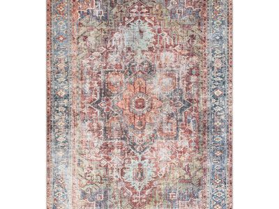 NEW 7'7" x 9'6" World Rug Gallery Traditional Distressed Machine Washable Area Rug