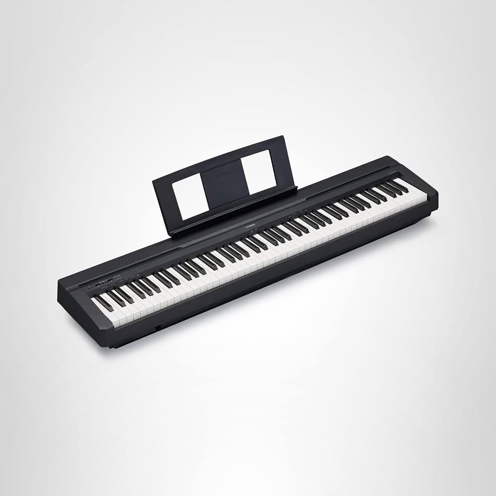 Yamaha P-45 Weighted Digital Piano Keyboard with Stand, Bench, Pedal, and Cover