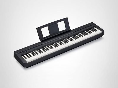 Yamaha P-45 Weighted Digital Piano Keyboard with Stand, Bench, Pedal, and Cover