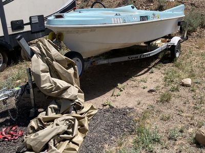 1959 Cutter fiberglass boat with trailer