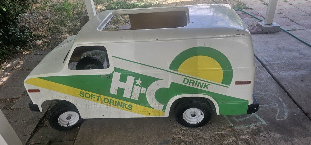 Vintage H-iC Soft Drinks Mini Van Go-Kart, Working Engine