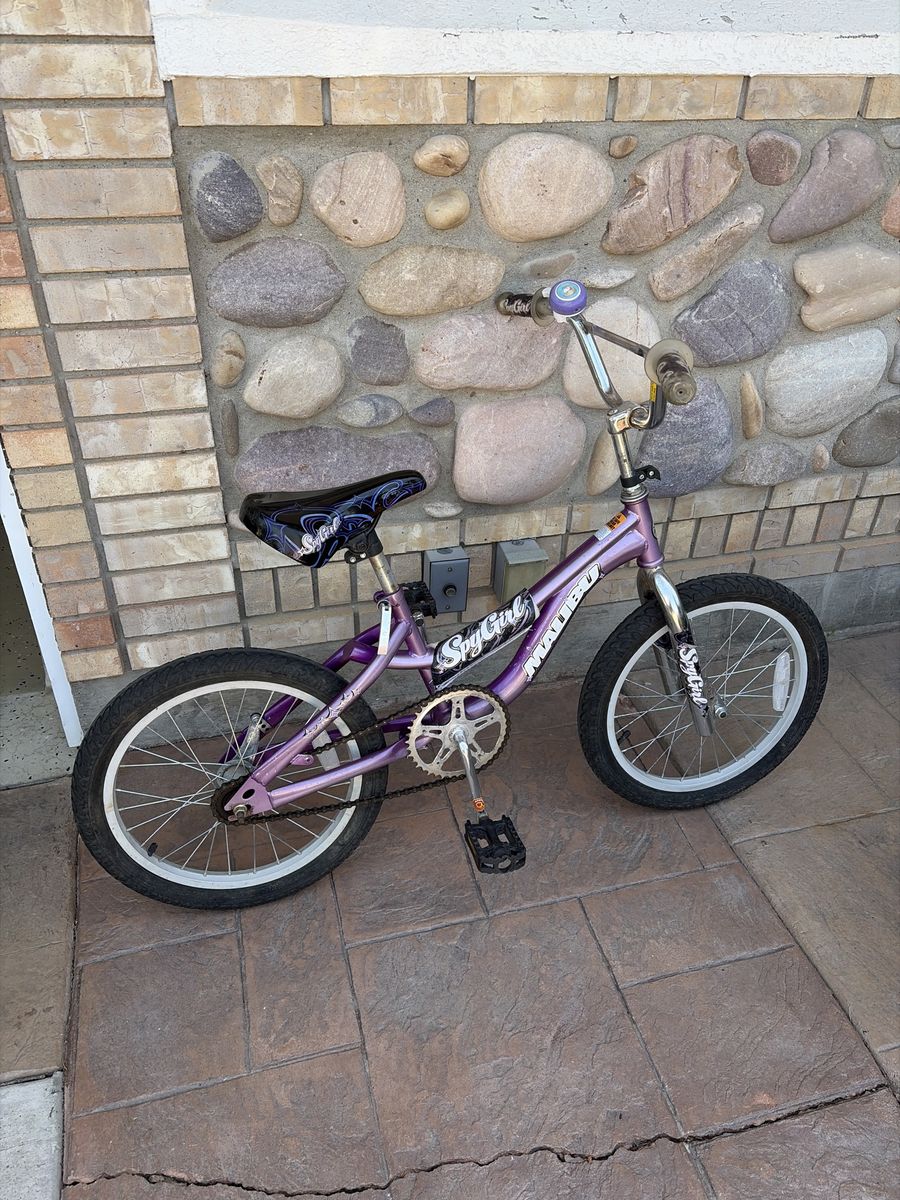 Mongoose Spy Girl Kids BMX Bike, Purple, 16-inch Wheels