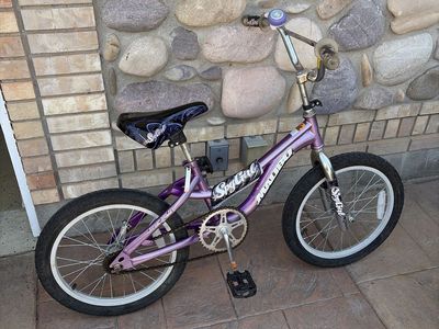 Mongoose Spy Girl Kids BMX Bike, Purple, 16-inch Wheels