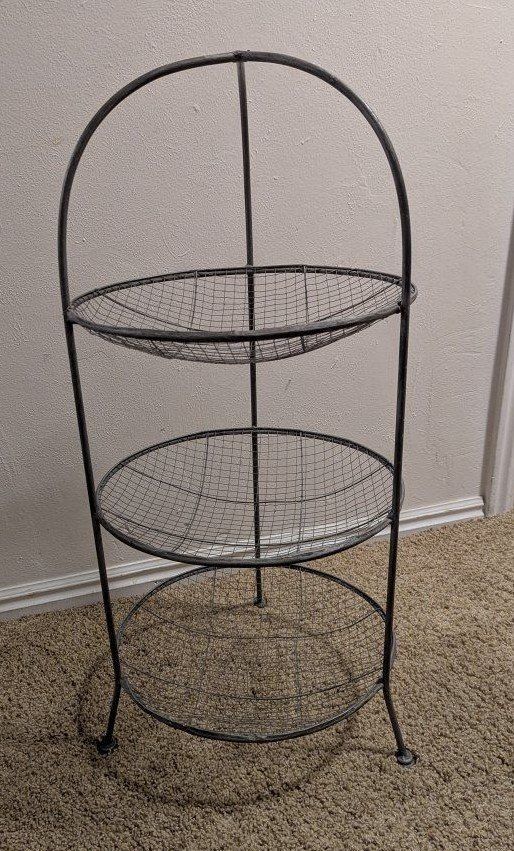Three-Tier metal stand farmhouse