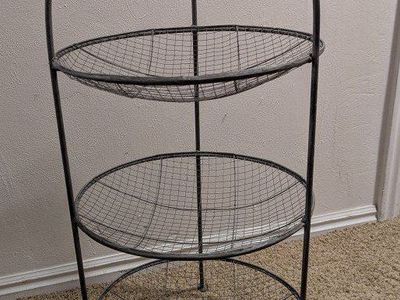 Three-Tier metal stand farmhouse