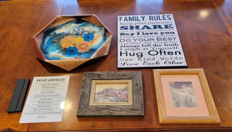 Lot of 5 Fun Pictures, Wall Hangings, Home Decor...Everything for $50!