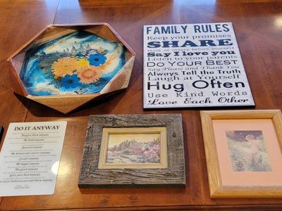 Lot of 5 Fun Pictures, Wall Hangings, Home Decor...Everything for $50!