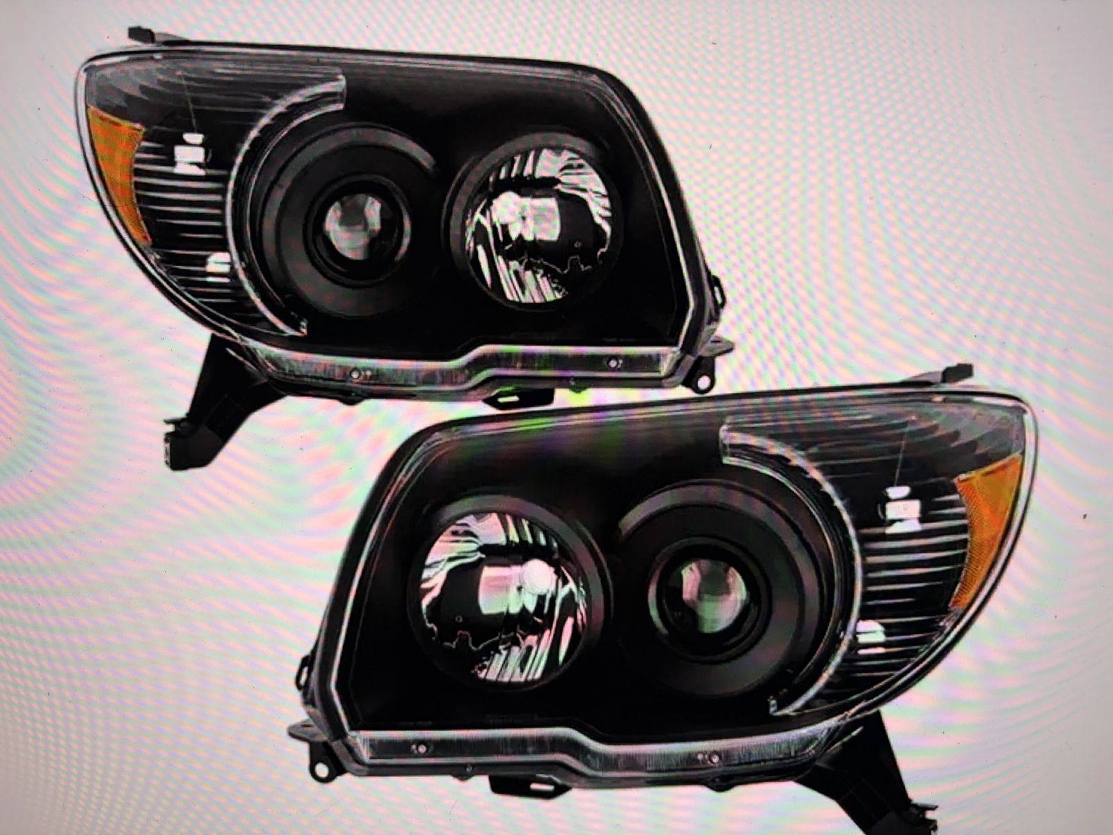 2006 Toyota 4Runner black crystal headlights