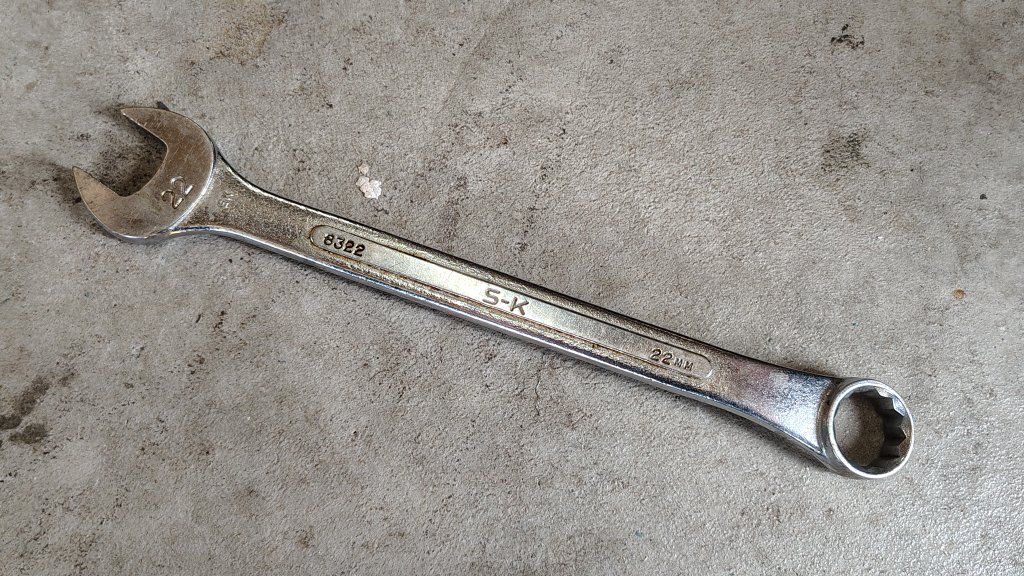 SK 8322 USA Forged 22mm 12pt Metric Combo Wrench