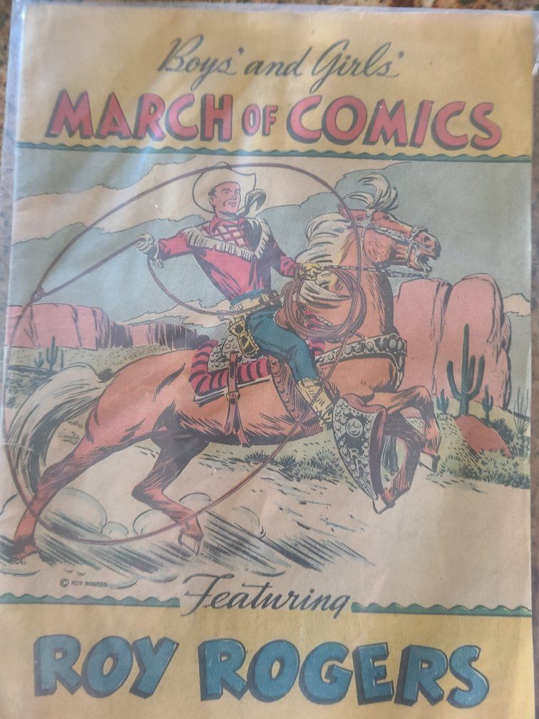 Vintage Boys' and Girls' March of Comics Featuring Roy Rogers Comic Book