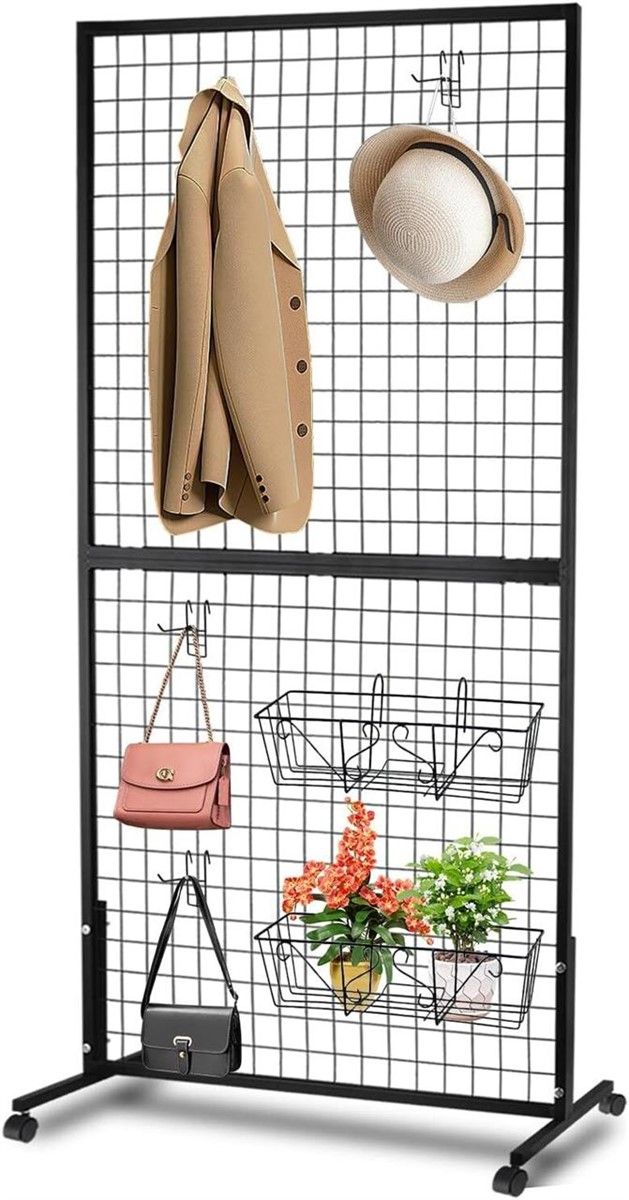 Ktondic 3x6ft Double-Layer Grid Panels