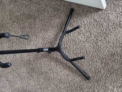 On-Stage Guitar Stand - Black Adjustable A-Frame/Tripod Style for Acoustic/Electric Guitars