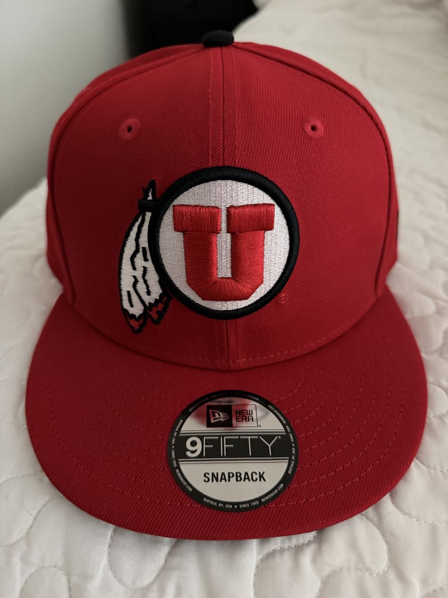 New Era & Zephyr University of Utah Utes Scarlet Snapback & White Stretch Fit Hats