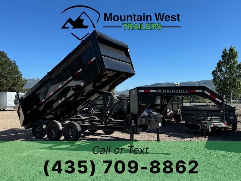 2026 Iron Bull 7X16-21K Gooseneck Dump Trailer w/ 4ft Sides