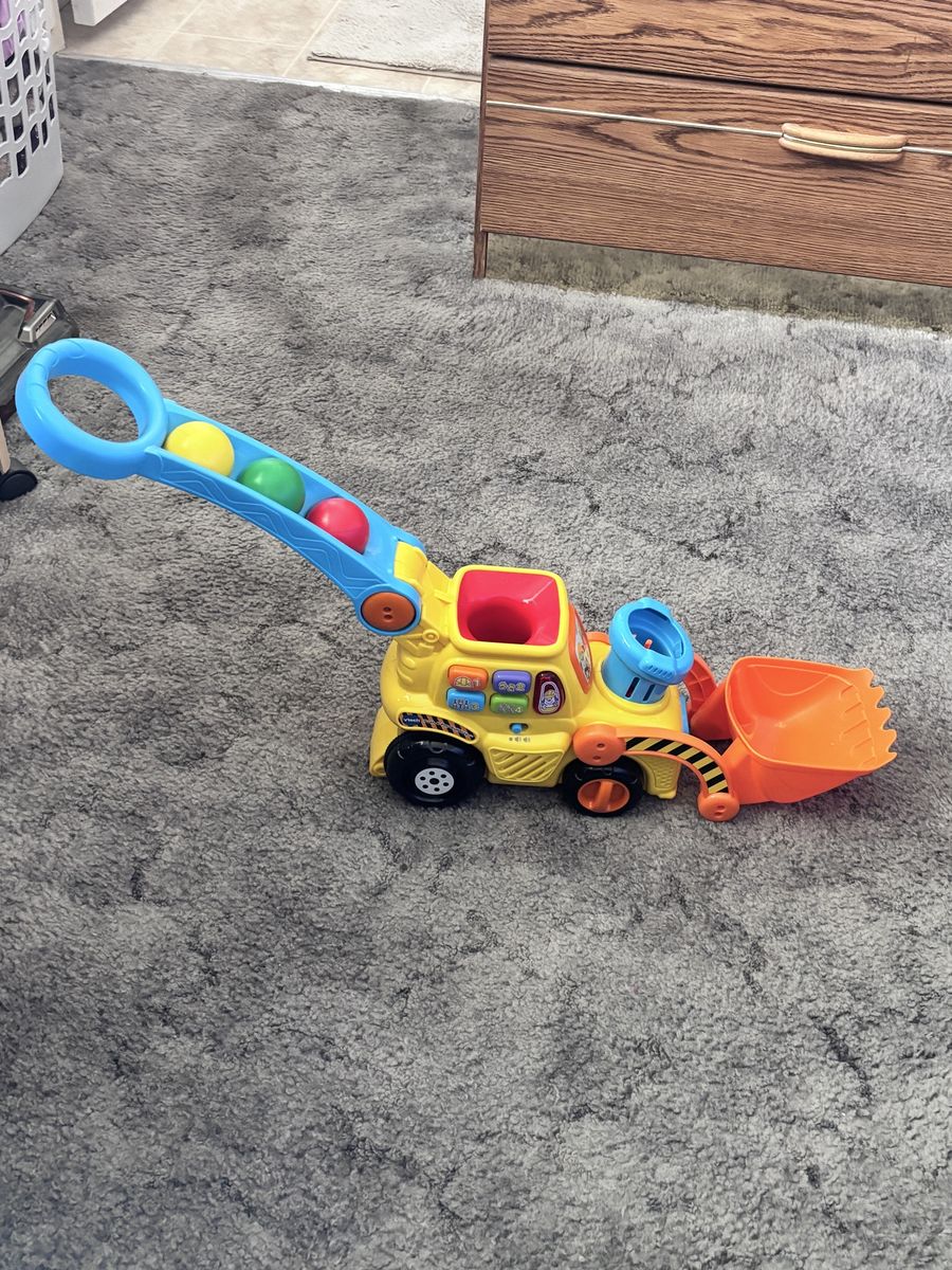 Toy Bulldozer for kids to push and pull