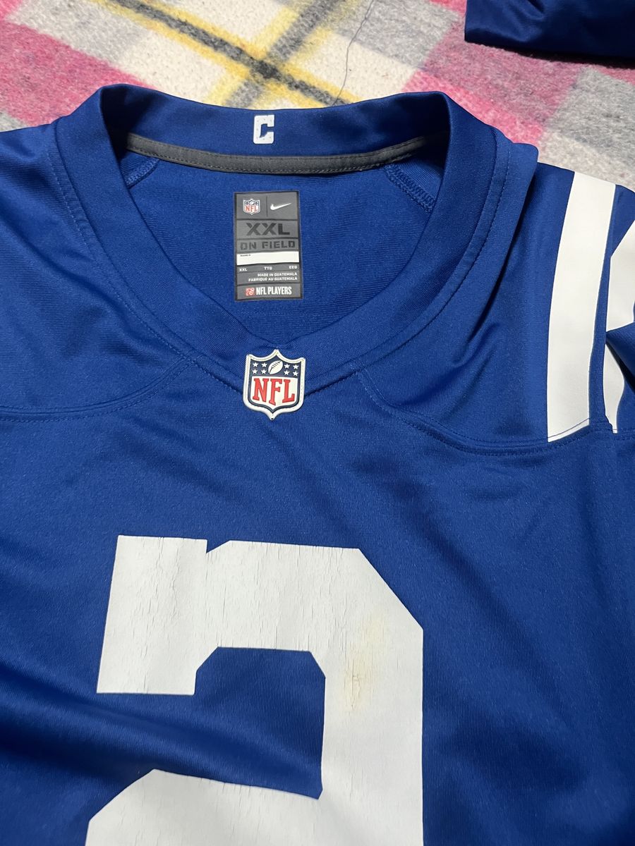 Nike NFL Indianapolis Colts Wentz #2 Blue Football Jersey Men's Size XXL