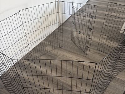 Dog Playpen with Door – Foldable Exercise Pen