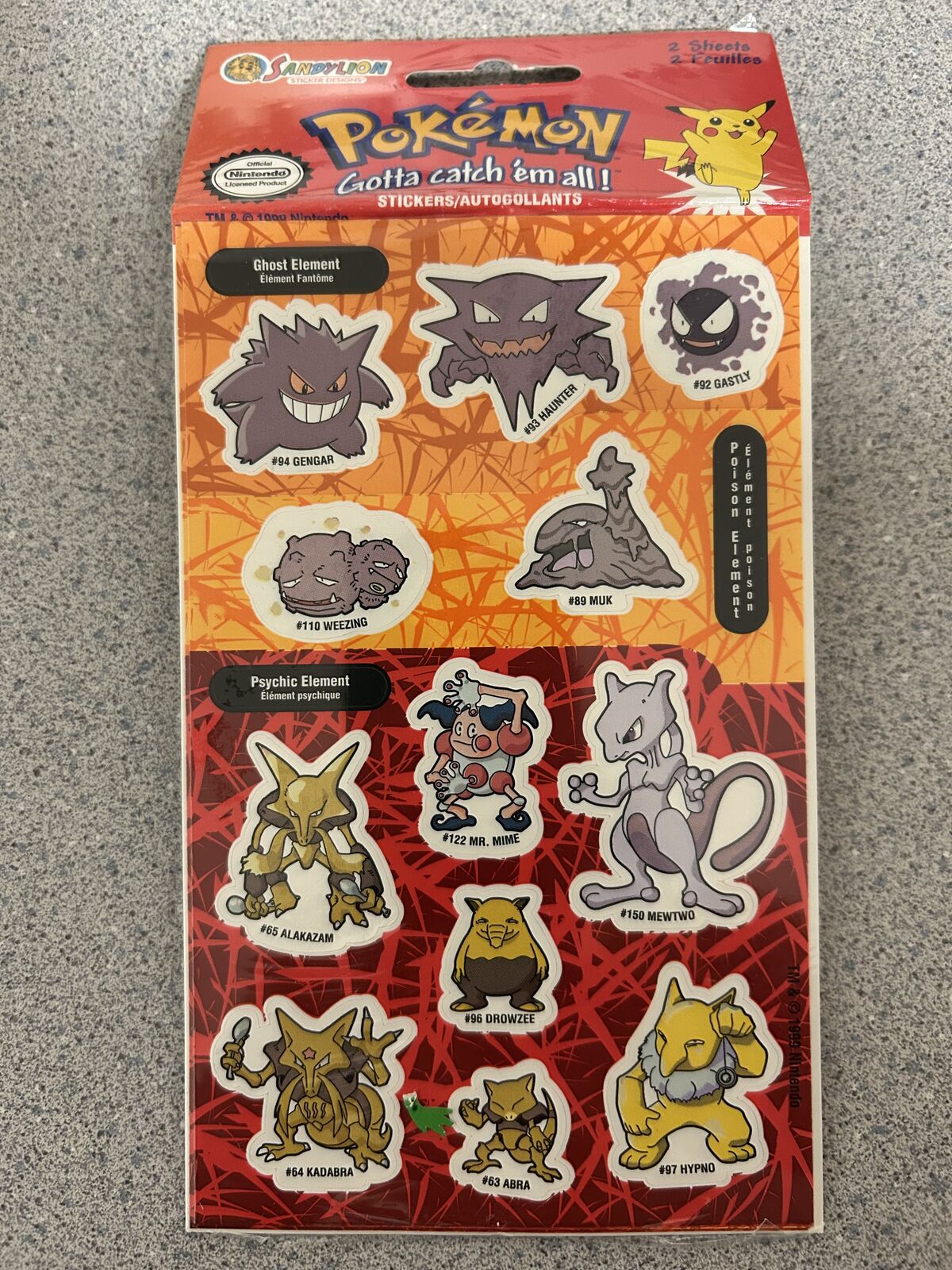 Vintage Pokémon Stickers