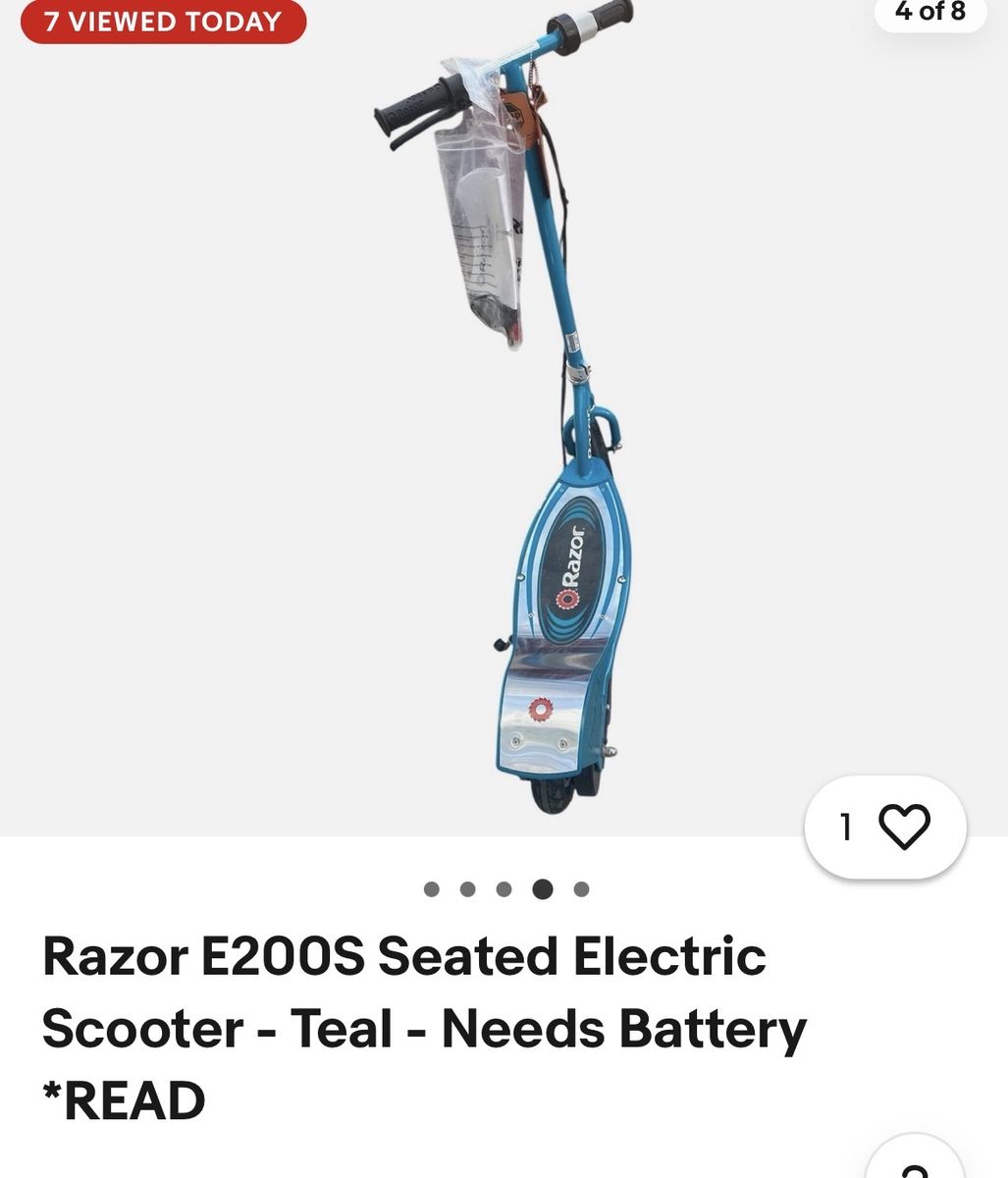 E 200 S Electric Razor Scooter Need New Battery