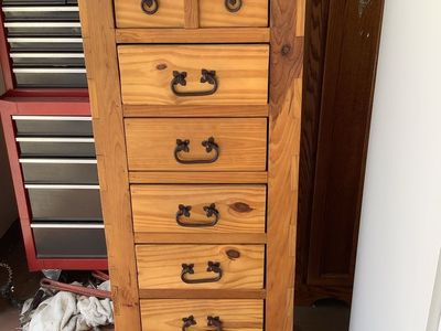 Darling 7 Drawer Knotty Pine Space Saver