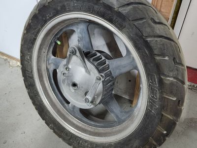 17" tubeless street bike rear wheel