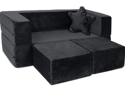 Black Modular Kids Sofa (Retail $150)