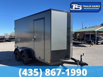 6x12 Look ST DLX Enclosed Cargo Trailer - 7'0" Interior - 7K GVWR - .080 PolyCor, Black Out Package