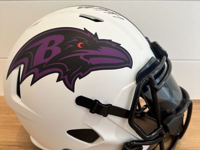 Rashod Bateman Signed Baltimore Ravens Alternate Full Size Speed Helmet – Beckett Certified
