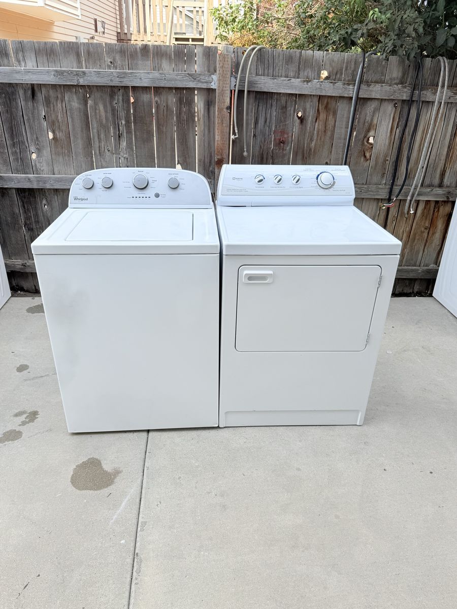 Washer and electric dryer