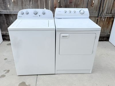 Washer and electric dryer