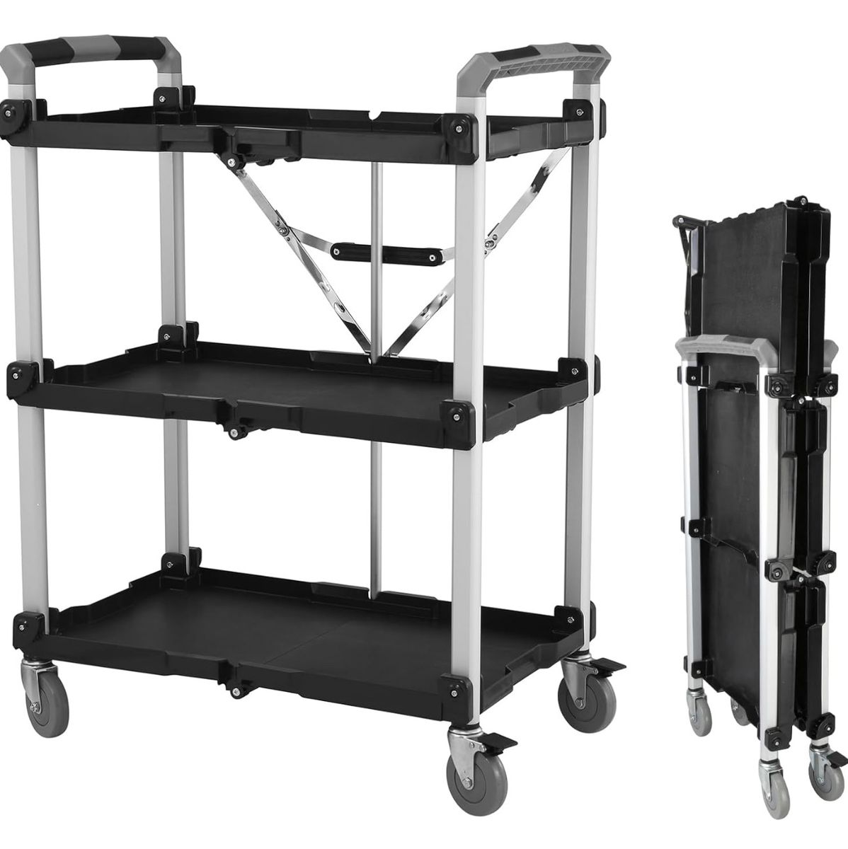 $81 LESS THAN AMAZON! BRAND NEW OLYMPIA Tools PACK-N-ROLL Collapsible Rolling Multipurpose XL Resin Utility Cart (2 Available)