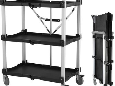 $81 LESS THAN AMAZON! BRAND NEW OLYMPIA Tools PACK-N-ROLL Collapsible Rolling Multipurpose XL Resin Utility Cart (2 Available)