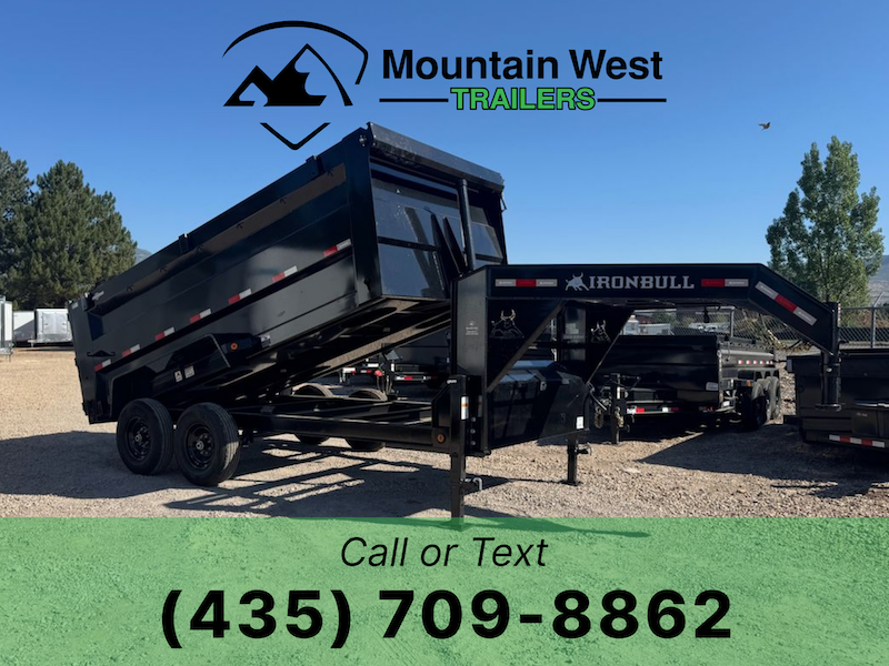 2026 Iron Bull 7X14-14.9K Telescopic Gooseneck Dump Trailer w/ 4ft Sides