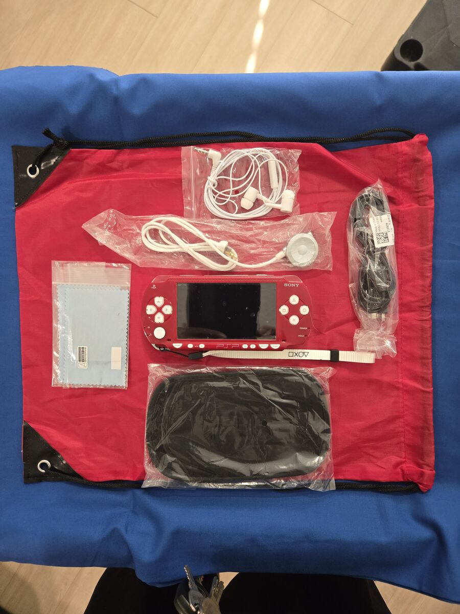 PSP-1Kx CUSTOM UofU RESTORATION 64GB ARK-4 BATTERY MOD VALUE PACK BUNDLE #FJ4514055