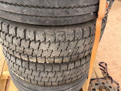 4 245/70r19.5 with 8x180 wheel adapters