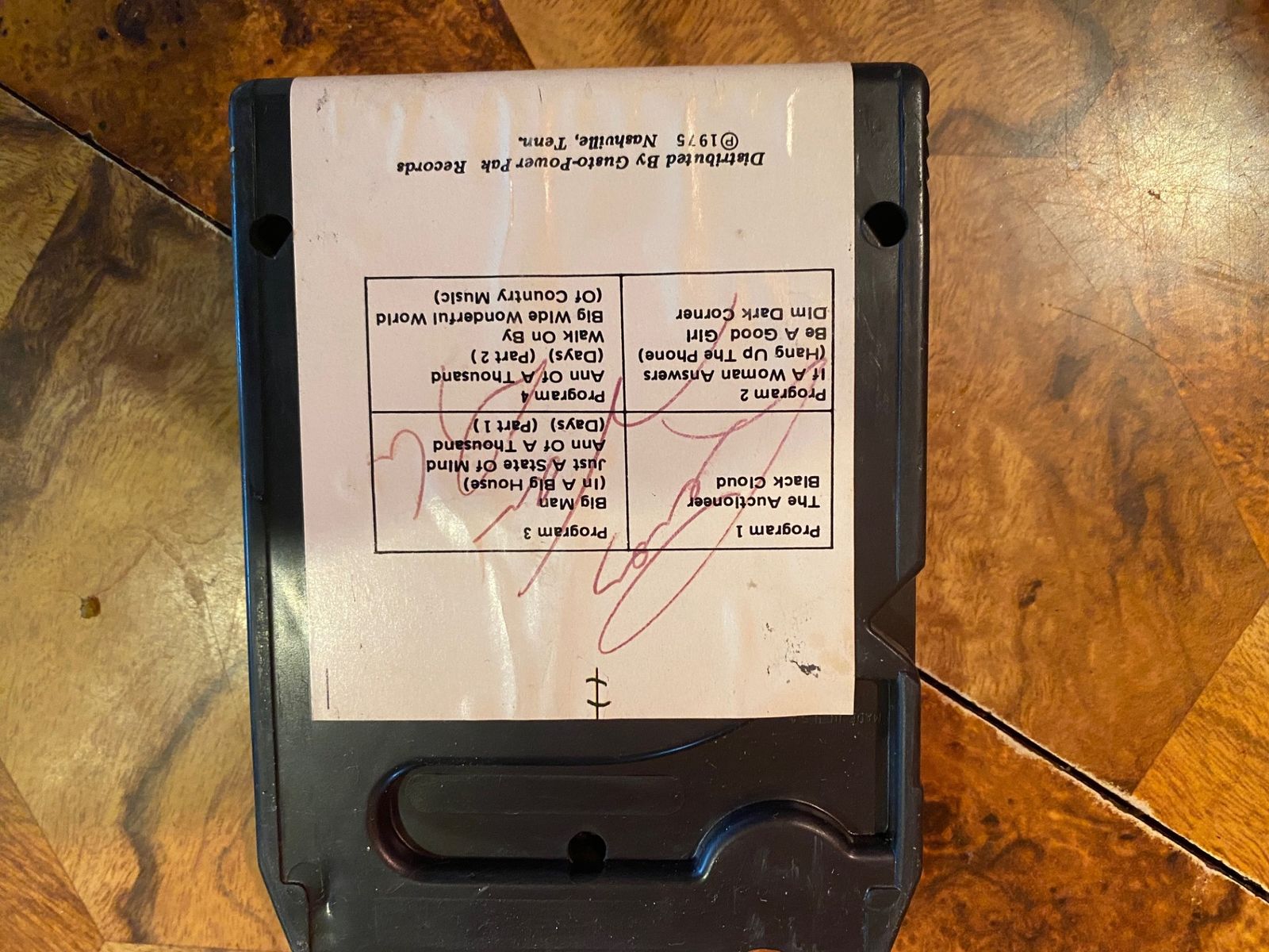 Autographed Leroy Van Dyke 8 track tape