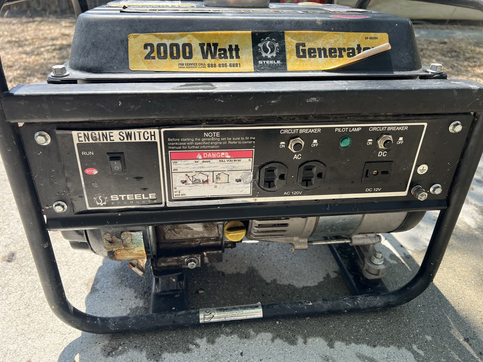 2000 watt Generator 