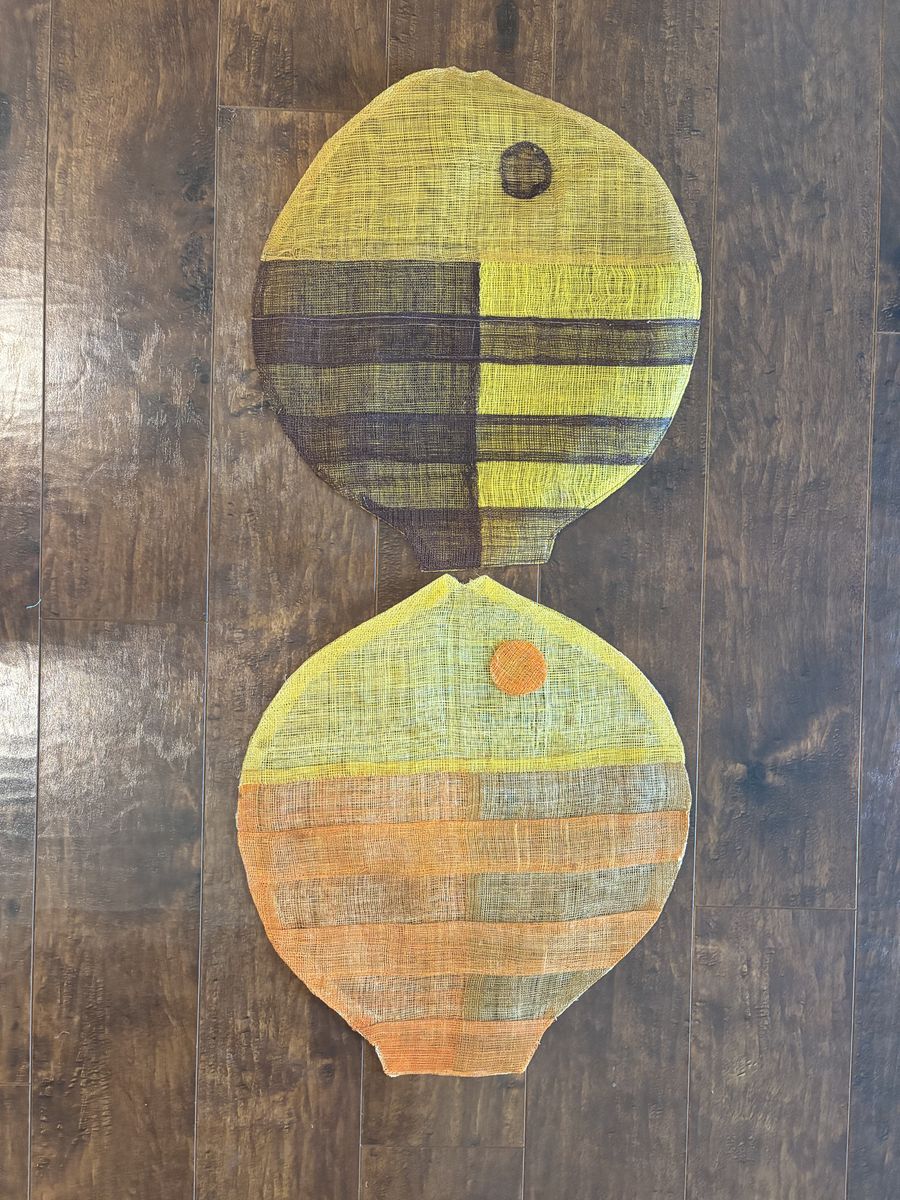 Set of 2 Decorative Fish-Shaped Woven Placemats