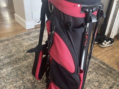 Sun Mountain C-130S Stand Golf Bag - Black/Red, 14-Way Divider, X-Strap System